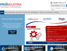 Tablet Screenshot of proindustria.gov.do
